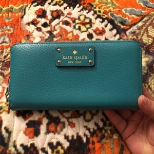 Turquoise Kate Spade Wallet